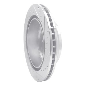 Nissan NV1500 Brake Rotor (1) - Rear Left - R1 Concepts - Drilled & Slotted - Silver - `12-`21